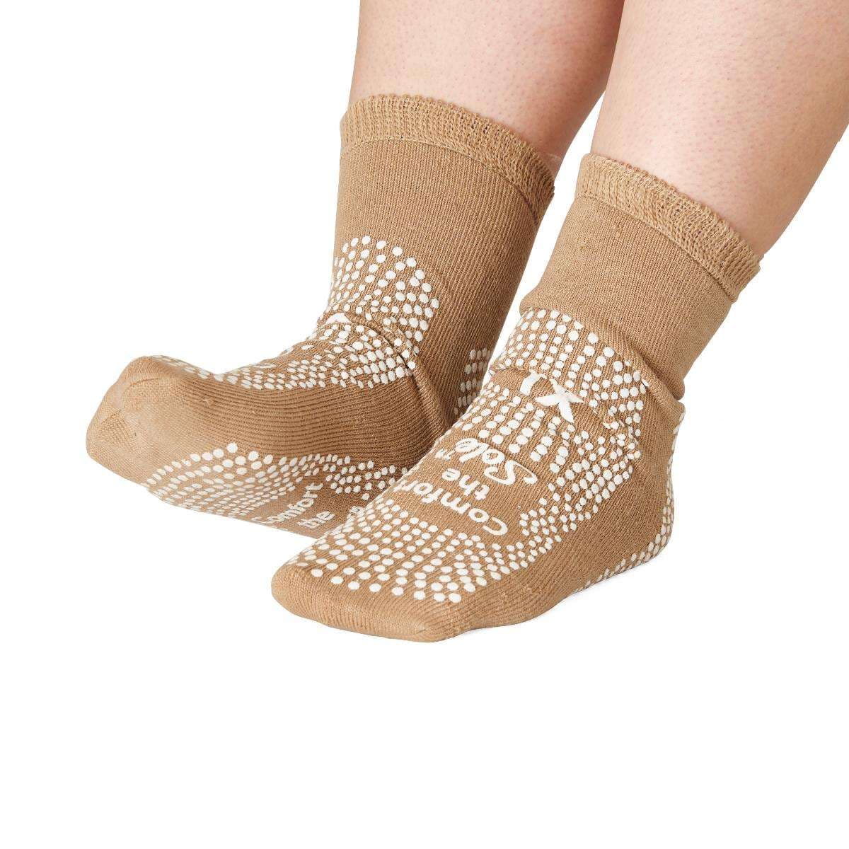 Medline Comfort the Sole Premium Slippers, Sandy Beige, Size XL - Case of 48 - Image 1