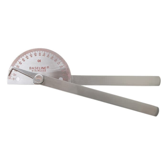 Baseline Metal Goniometer, 180 Degree, 8 Inch Leg - Image 1