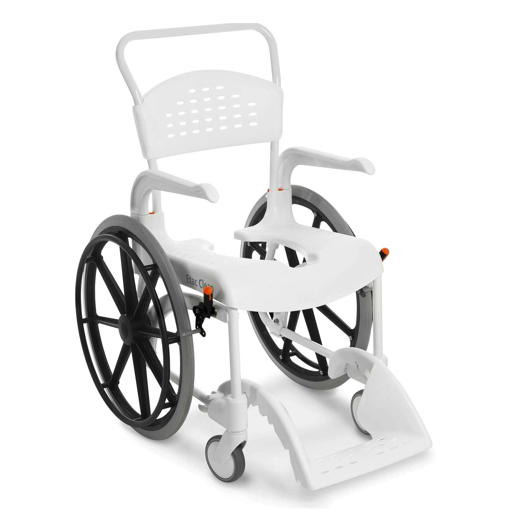 Etac Clean 24" Self Propelled Shower Commode Chair - Image 2