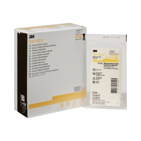 3M Steri-Strip Skin Closure Strip, Reinforced Strip, 1 x 5 Inch - Box of 25 - Image 1
