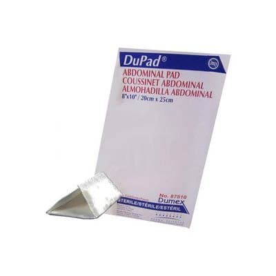 Derma Dupad Abdominal Pad, 8 x 10 Inch - Case of 200 - Image 1