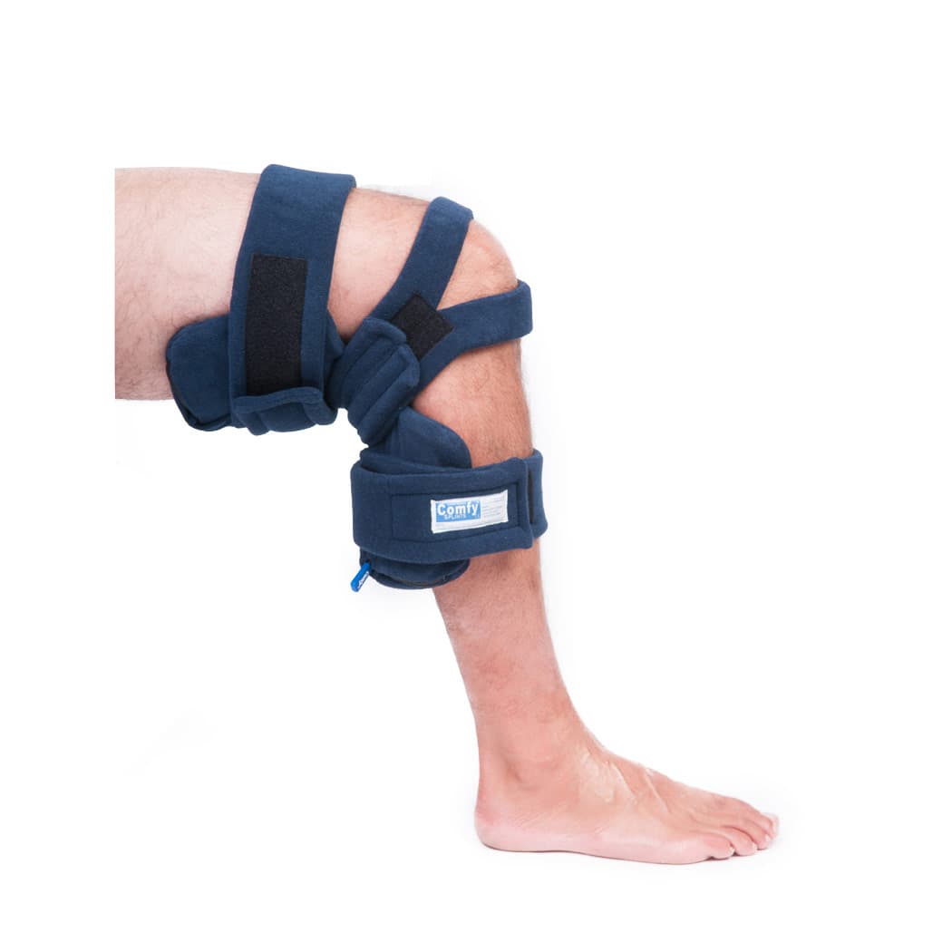 Comfy Locking Knee Orthosis, Large, Emerald Green with Terry Cover - Image 1