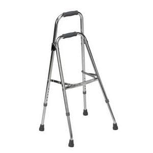 DMI Folding Aluminum Hemi-Walker, 30"-35" Height Adjustment, Chrome - Each - Image 1