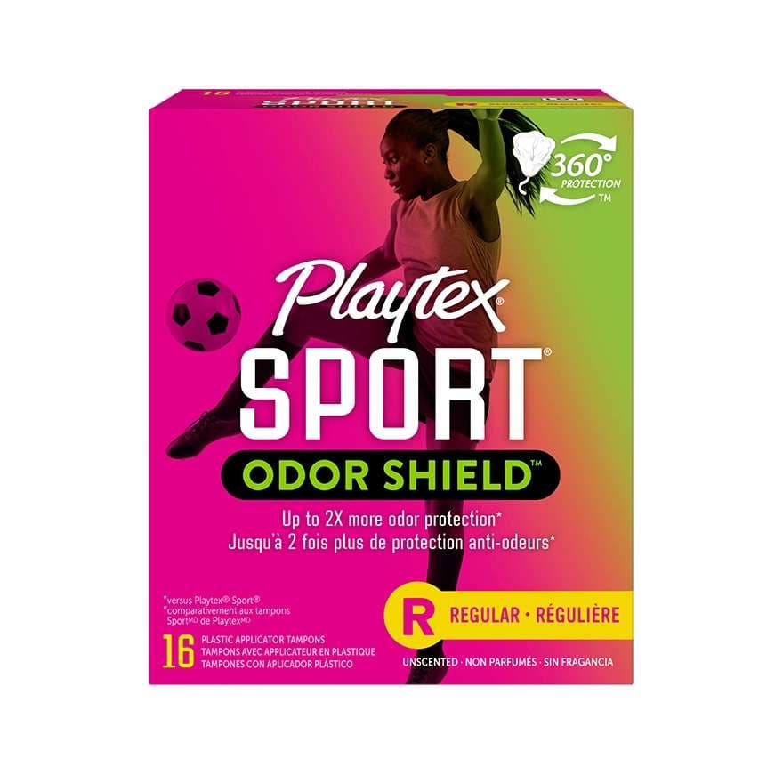 Playtex Sport Odor Shield Tampons, Regular Absorbency - Box of 32 - Image 1