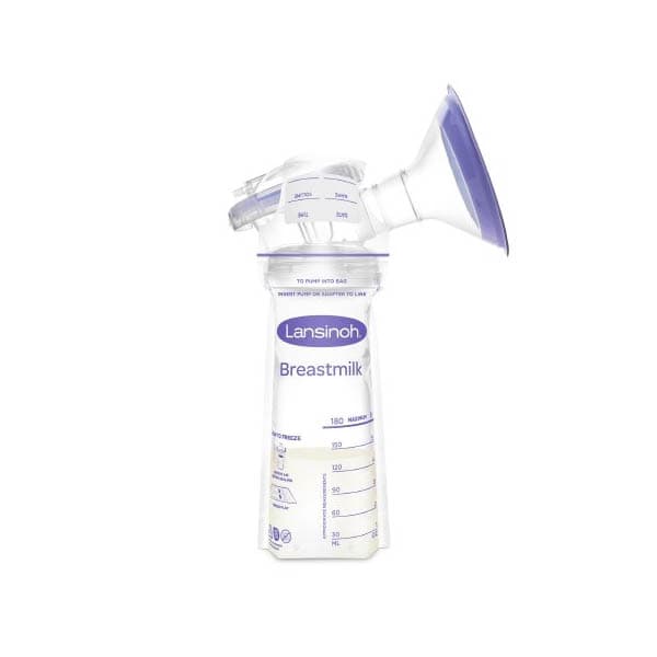 Lansinoh Breast Milk Storage Bag, 6 oz - Package of 50 - Image 1