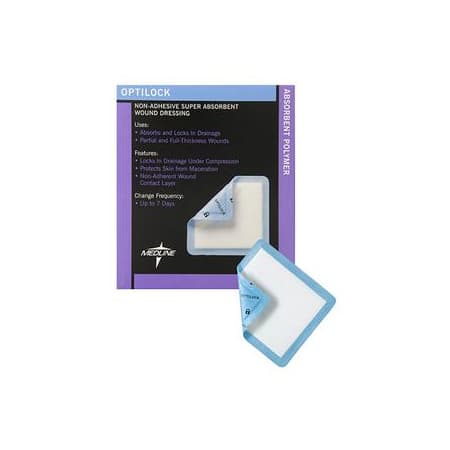 Medline OptiLock Non-Adhesive Dressing, 3" x 3" - Box of 10 - Image 1