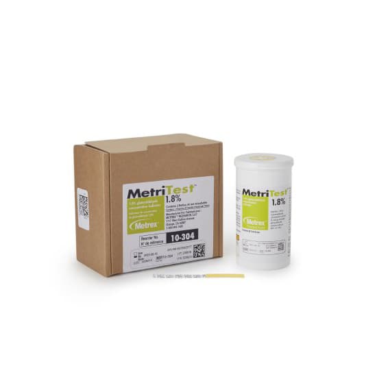 MetriTest 1.8% Glutaraldehyde Concentration Indicator Pad Single Use - Case of 120 - Image 1