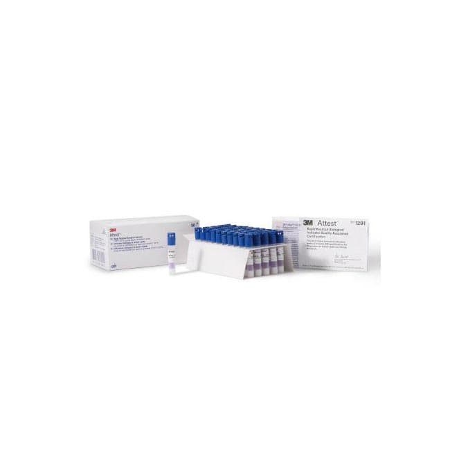 Attest Rapid Readout Sterilization Biological Indicator Vial with Blue Cap - Box of 50 - Image 1