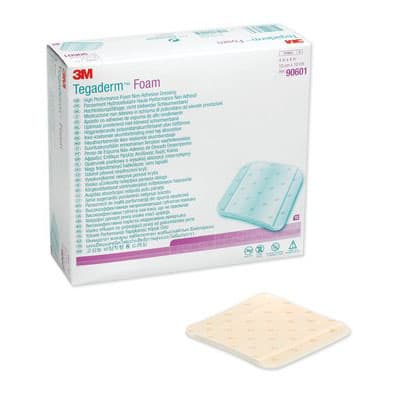 3M Tegaderm High Performance Non Adhesive Foam Dressing, 4" x 4" - Box of 10 - Image 1
