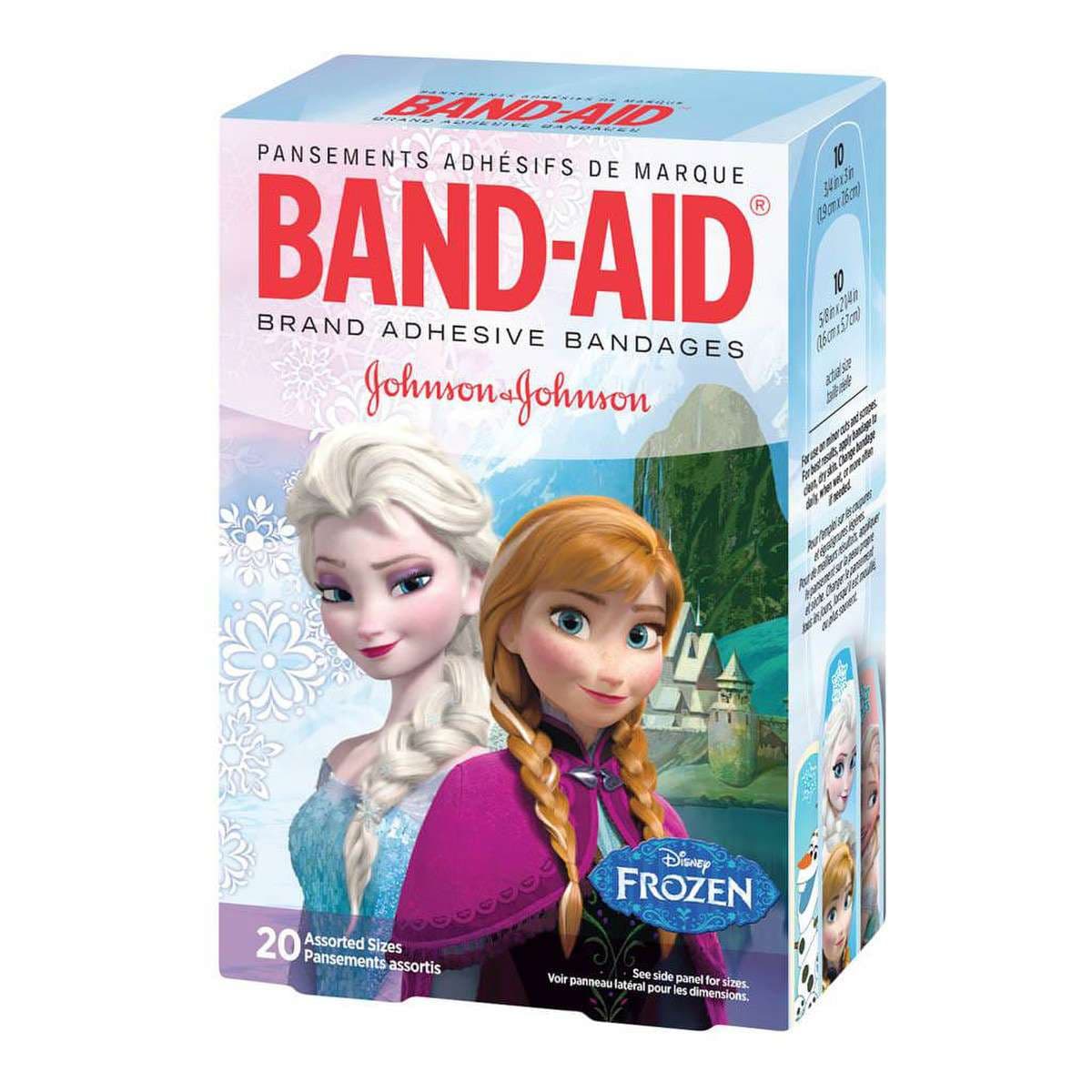 Band-Aid Strip Bandage Kid Design, Frozen Print - Box of 20 - Image 1