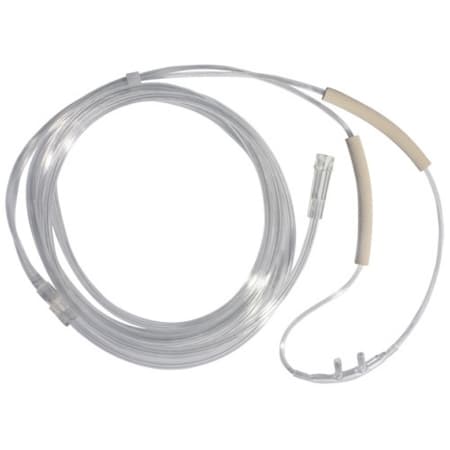 Sunset Healthcare Nasal Cannula with Ear Cushions Clear Over Ear 6 LPM, Low Flow NonSterile - Each - Image 1