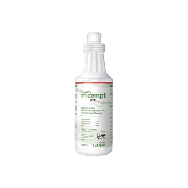 PREempt RTU Surface Disinfectant Cleaner Liquid NonSterile, Bottle, 32 oz. - Case of 12 - Image 1
