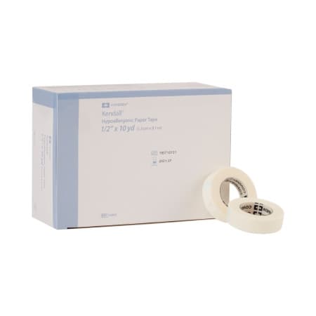 Tenderskin Hypoallergenic Paper Tape, 1/2 Inch x 10 Yard - Box of 24 - Image 1