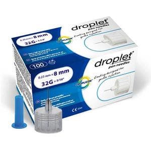 HTL-Strefa Droplet Pen Needle, 32 Gauge, 8mm - Box of 100 - Image 1