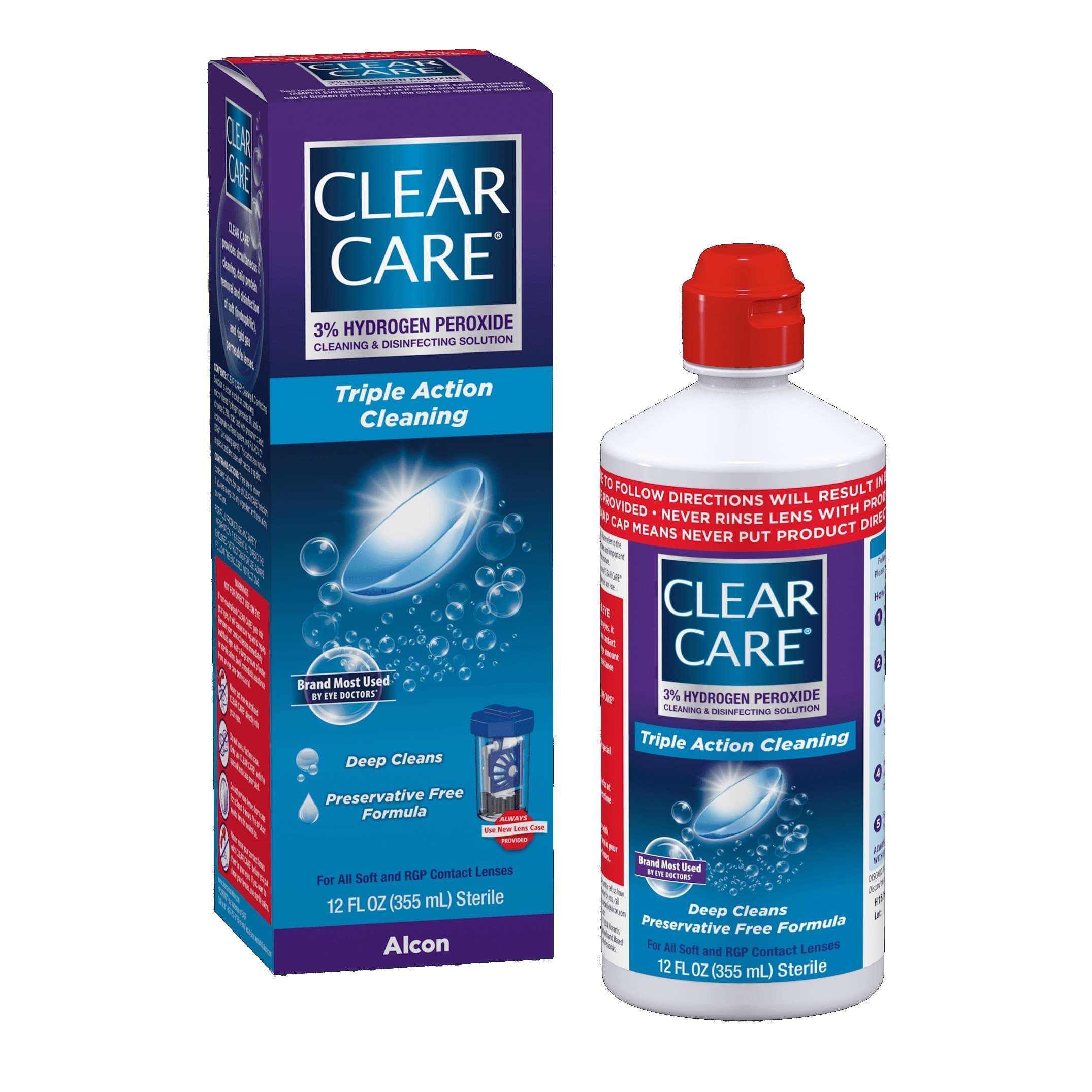 Alcon Clear Care Plus Cleaning and Disinfecting Lens Care Solution, 12 oz - Case of 12 - Image 1