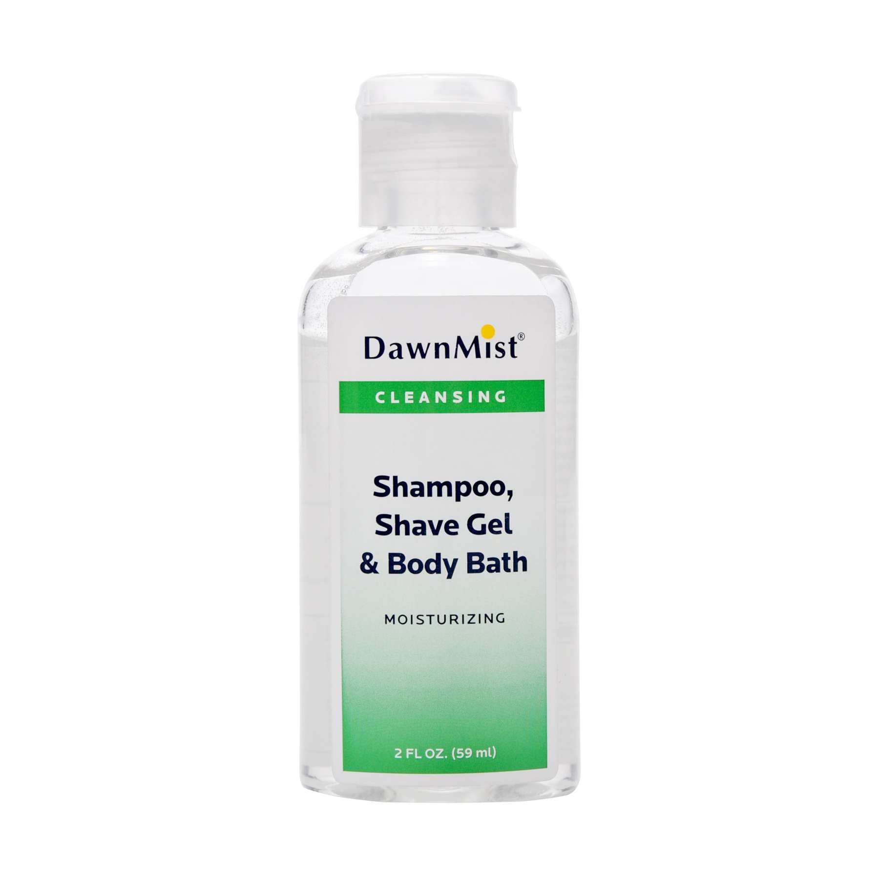 DawnMist Rinse-Free Shampoo and Body Bath, 2 oz - Case of 144 - Image 1