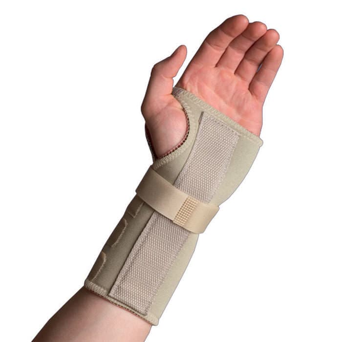 Thermoskin Wrist Hand Brace, Left, Beige, Extra Small-Small - Each - Image 1