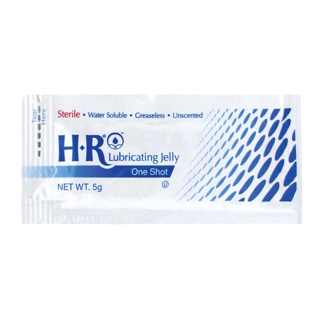 HR One Shot Lubricating Jelly, 5 Gram - Box of 144 - Image 1