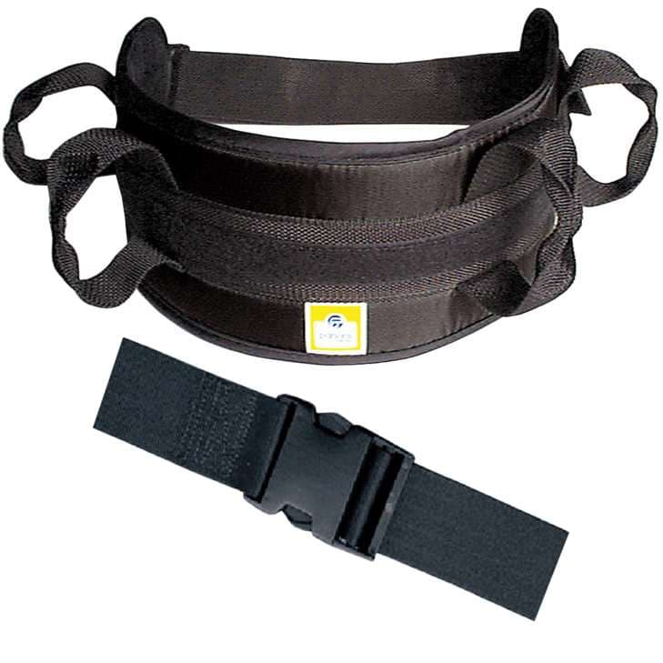 FabLife Padded Transfer Belt, Side Release Buckle, Large, Black - Image 1
