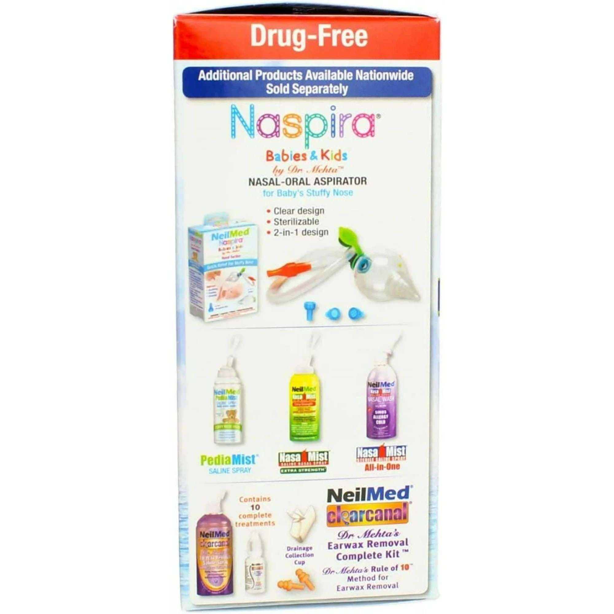 Neilmed Sinus Rinse Saline Nasal Rinse Refill Kit Powder For Solution - Box of 100 - Image 2