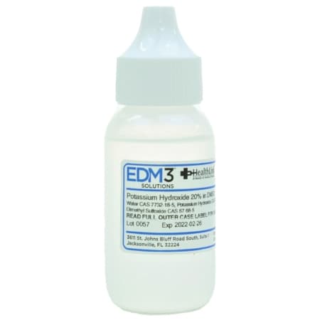 EDM 3 LLC Histology Reagent Potassium Hydroxide 20% Solution, 30 mL - Each - Image 1