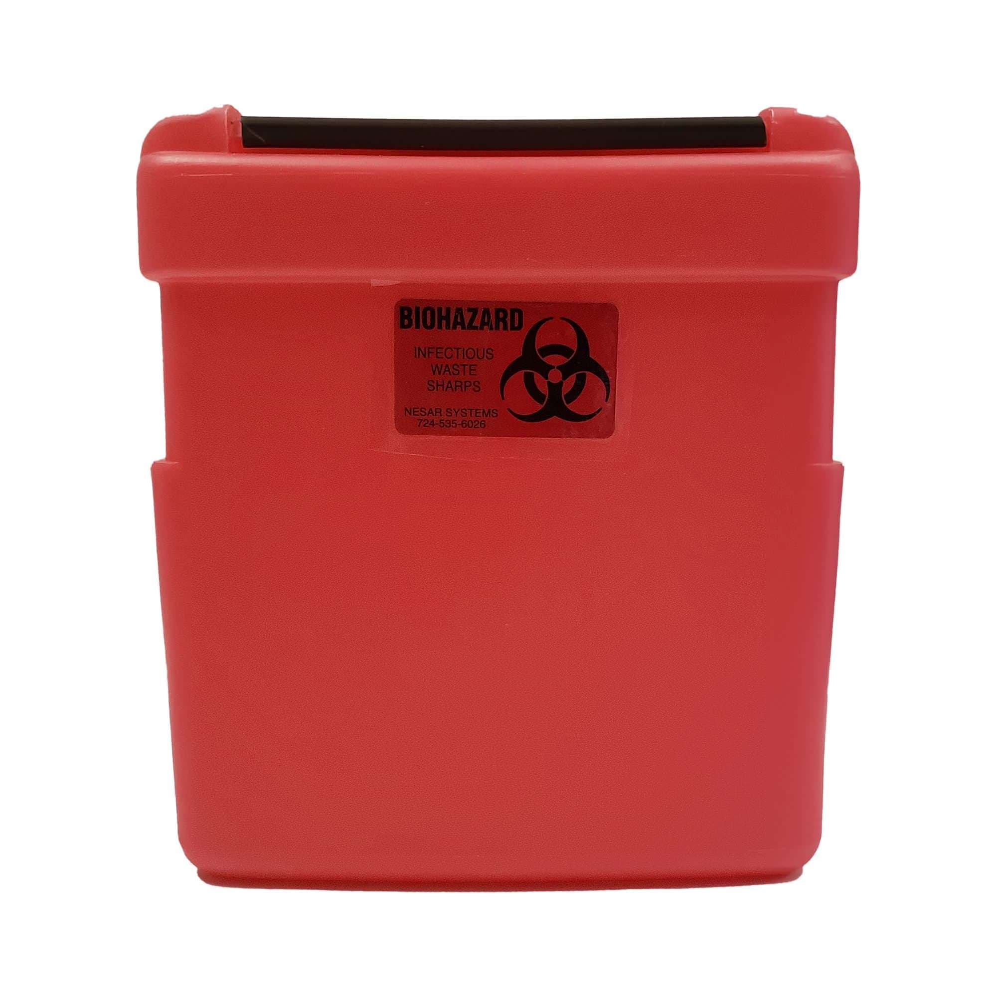 Nesar Systems Replacement Radioactive Sharps Container, 8-1/2 L x 4 D x 9 H Inch - Each - Image 1