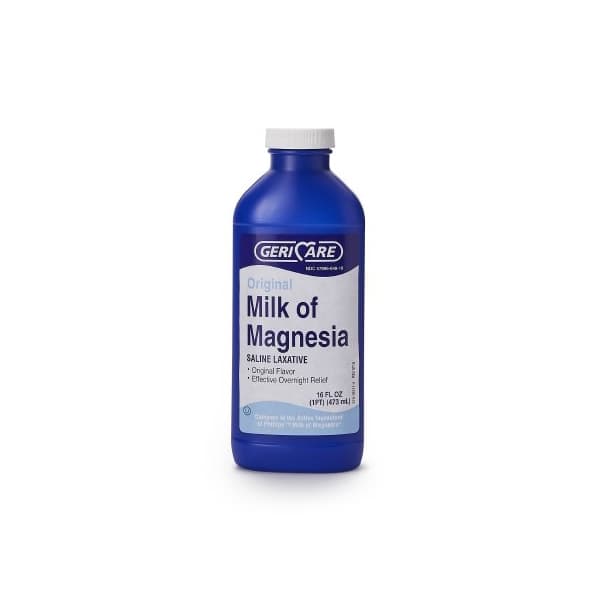 Geri-Care Magnesium Hydroxide Laxative, 400 mg per 5 mL, 16 oz, Original Flavor - 1 Bottle - Image 1