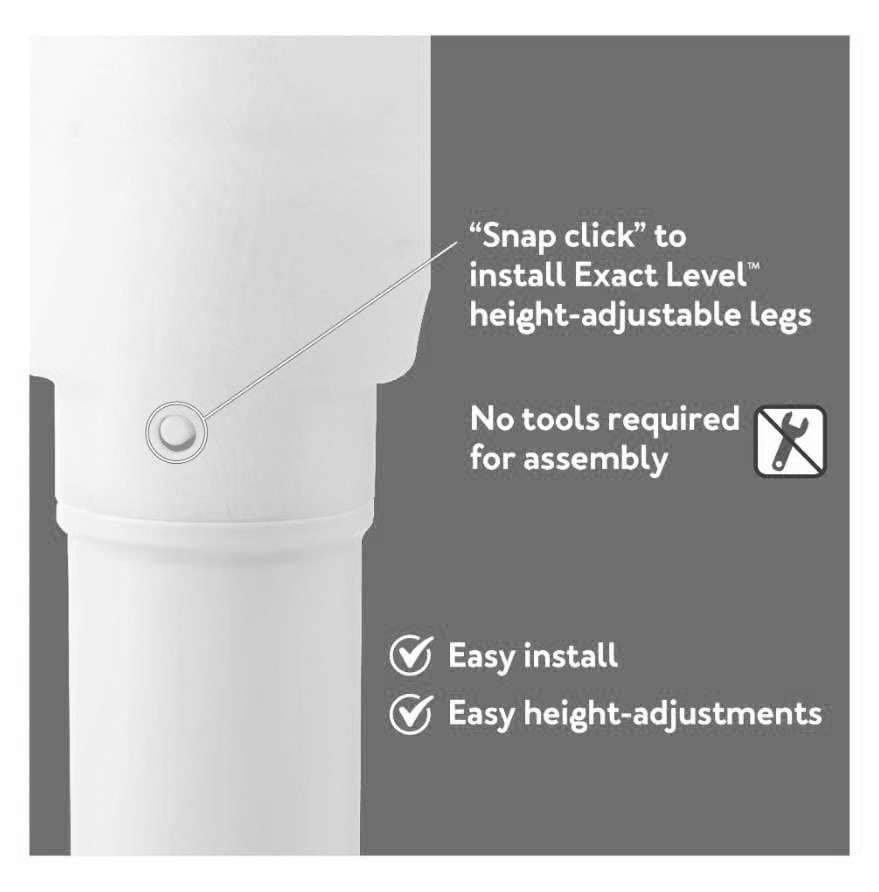 Carex Plastic Bath Transfer Bench Without Arms, White - Image 6