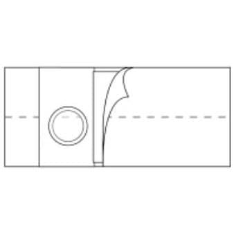 Nu-Hope 6" Regular Elastic Flat Panel Ostomy Support Belt, White, Medium - Image 1