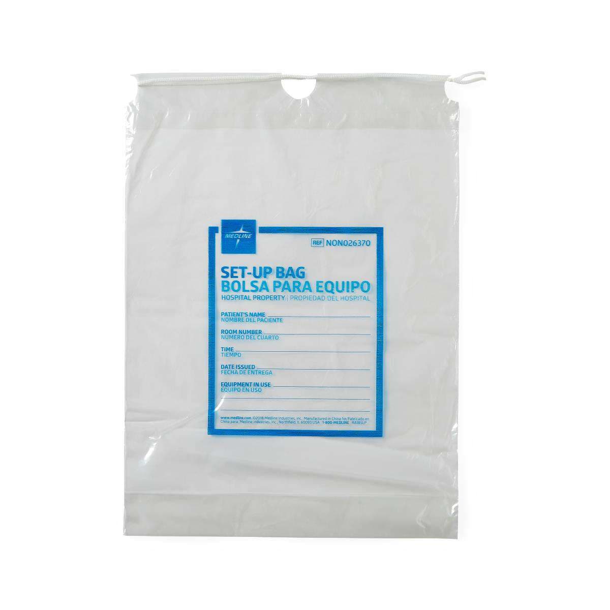 Medline Respiratory Patient Set-Up Bag, 12" x 16" - Image 1