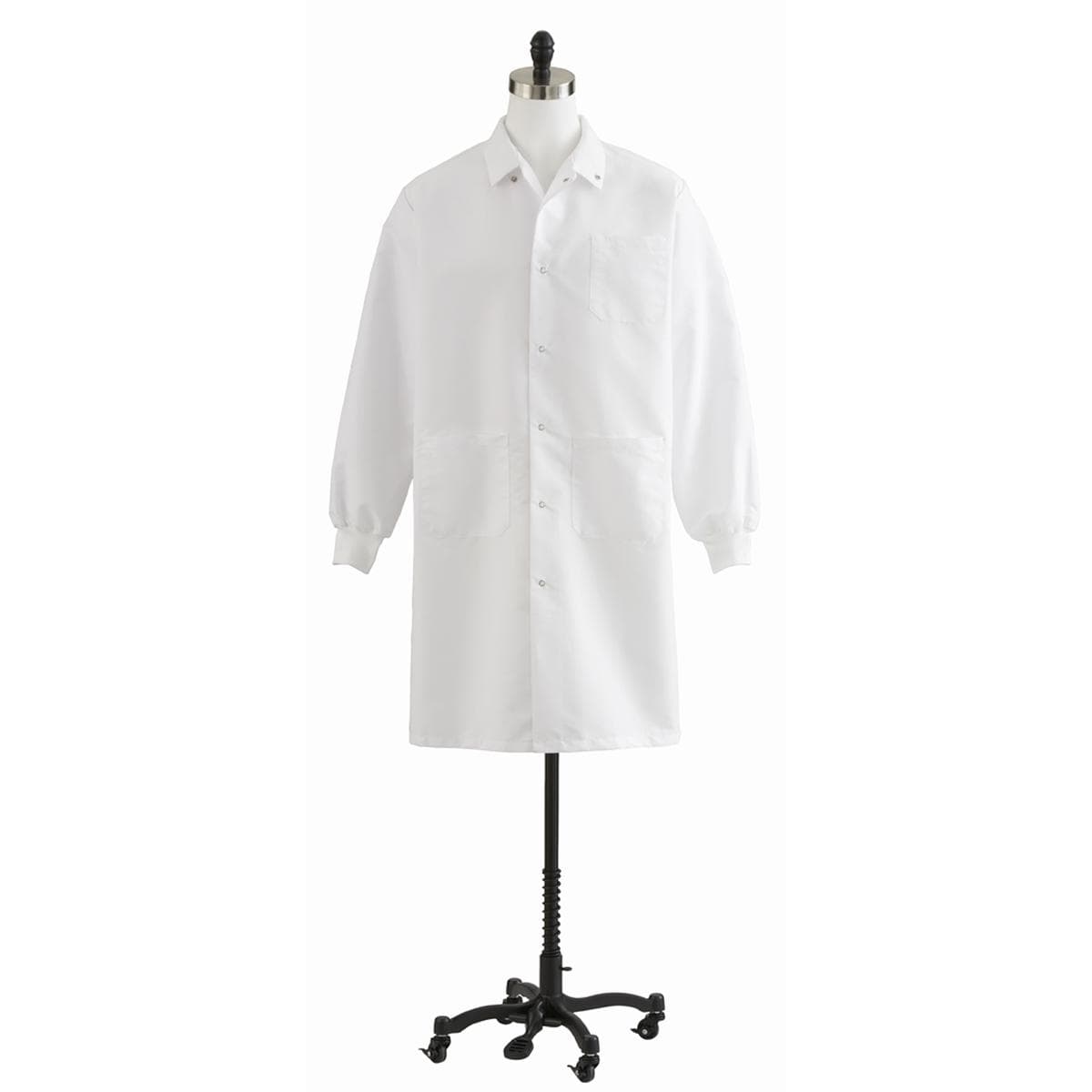 Medline Unisex Knit Cuff Knee Length Lab Coats, 3XLarge - Image 1