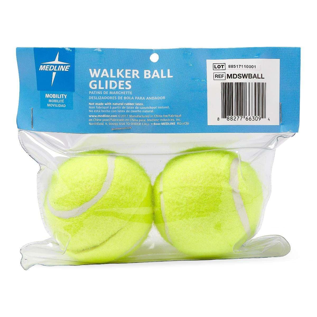 Medline Walker Tennis Ball Glides - Case of 6 - Image 2