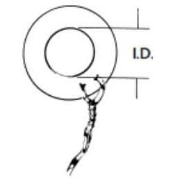 Collar Button Ear Ventilation Tube, Ultrasil - Box of 6 - Image 1