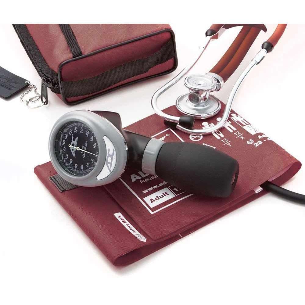 ADC Pro's Combo I Palm Aneroid & Sprague Kit, Adult Only, Burgundy - Image 1
