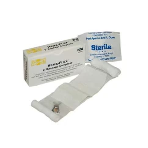 Hema-Flex Trauma Pressure Dressing with Wrap, 2 x 36 Inch - Case of 120 - Image 1