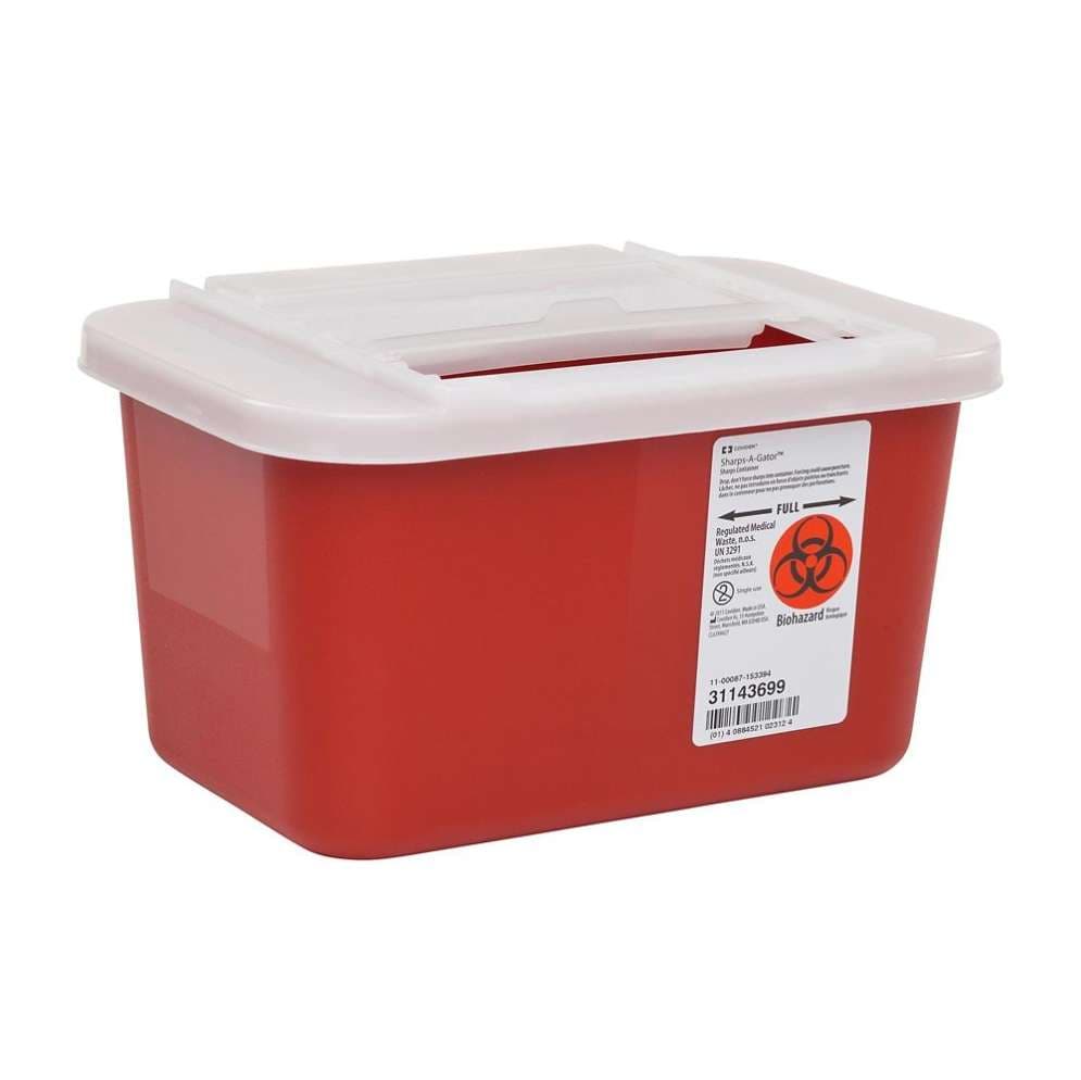 Monoject Multi-Purpose Sharps Containers with Sliding Lid, 1 Gallon - Each - Image 1