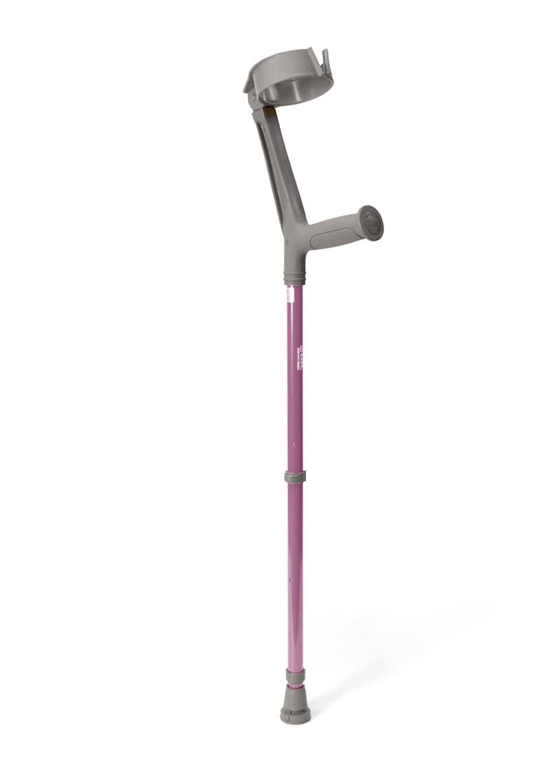Walk Easy adult forearm articulated crutches with 4" full cuff (pair) - Lavender - Image 1
