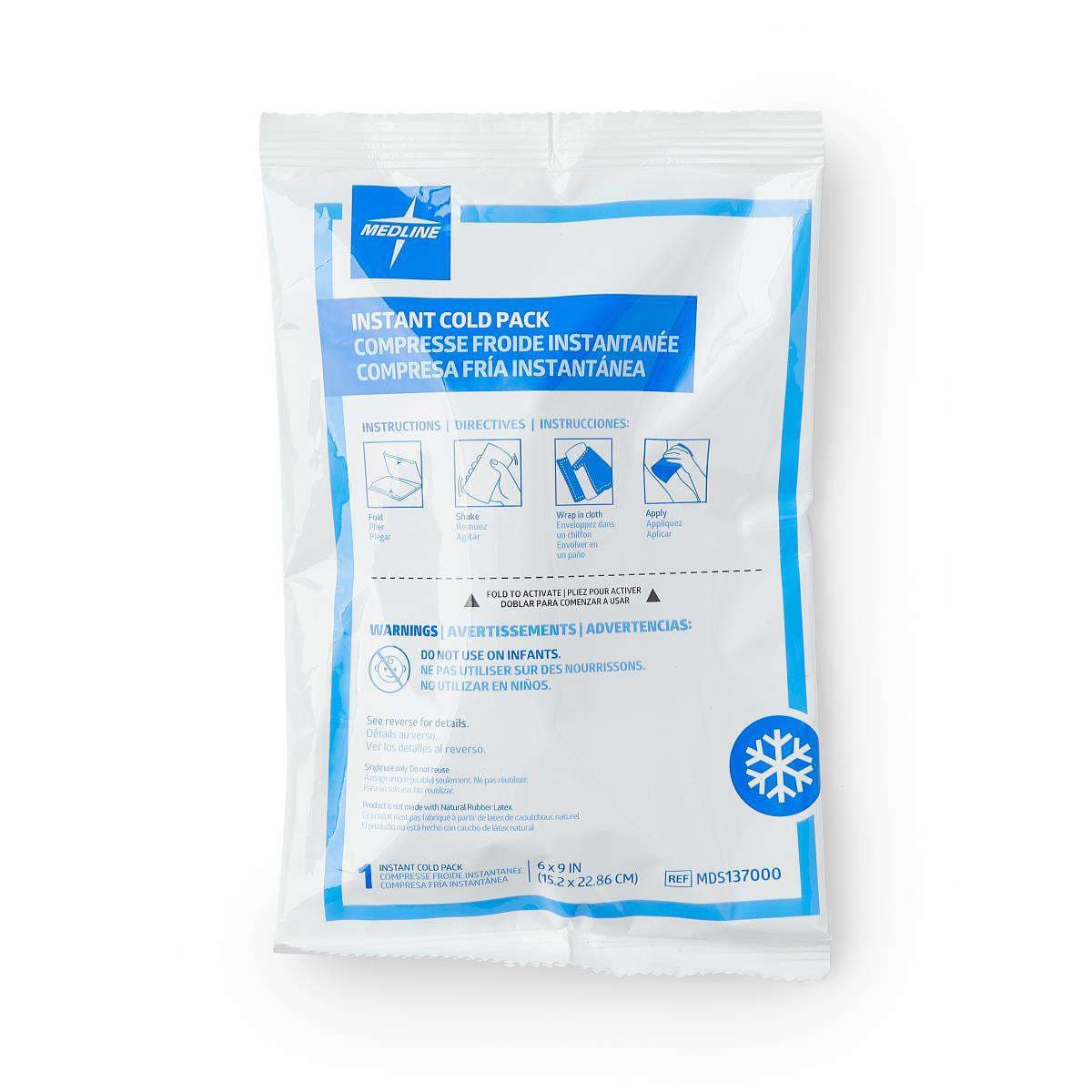 Medline Standard Instant Cold Pack, 6 x 9 Inch - Image 1