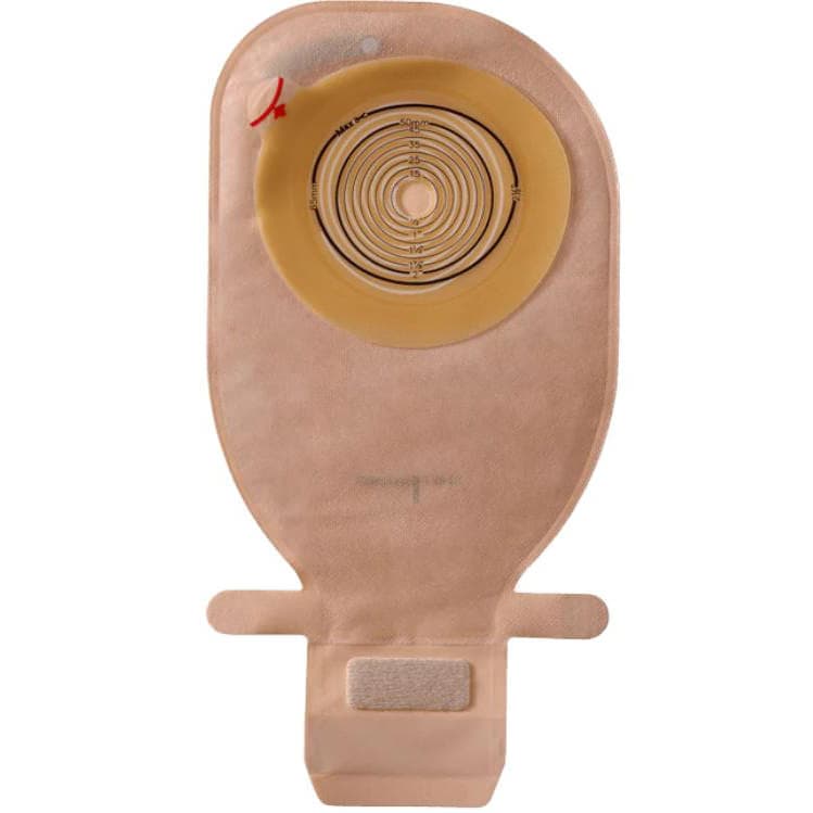 Assura Convex Deep 1-Piece Drainable Pouch, 25 mm Stoma, Transparent - Box of 10 - Image 1