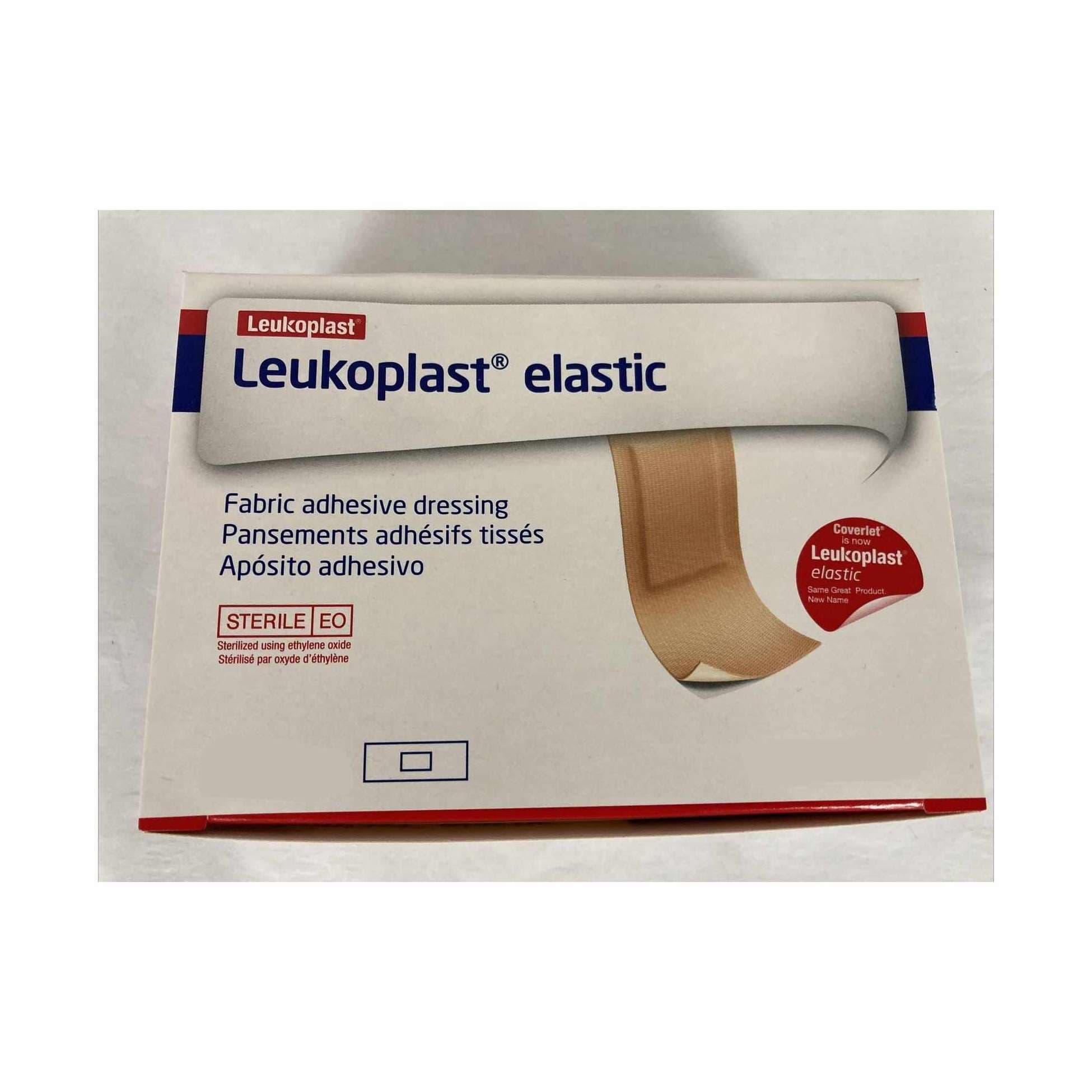 Leukoplast Elastic Adhesive Strip Tan Knuckle Sterile, 1-1/2 x 3 Inch - Box of 100 - Image 1