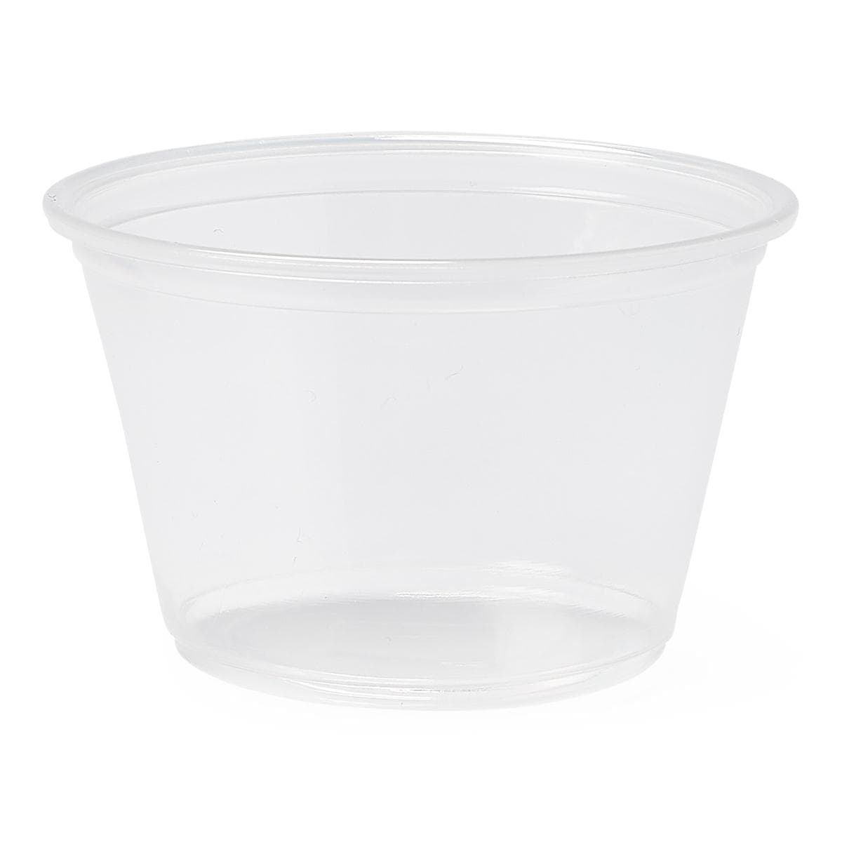 Medline Clear Plastic Souffle Portion Cup, 2 oz - Case of 2500 - Image 1