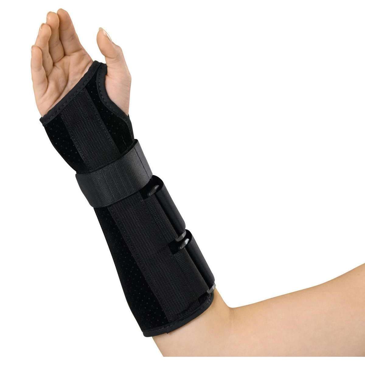 Medline Deluxe Wrist and Forearm Splints, 10 Inch, Right Hand, Medium - Image 1