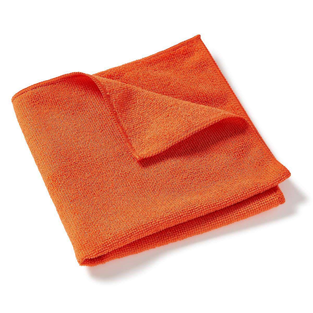 Medline Microfiber Lightweight Cleaning Cloths, 16 x 16 Inch, Light Orange - Case of 250 - Image 1