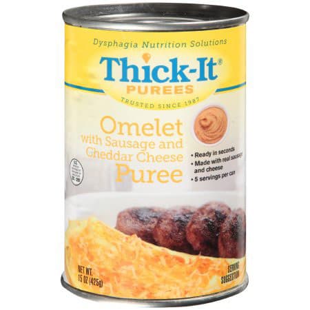 Thick-It Puree, Sausage-Cheese Omelet, 15 oz - Case of 12 - Image 1