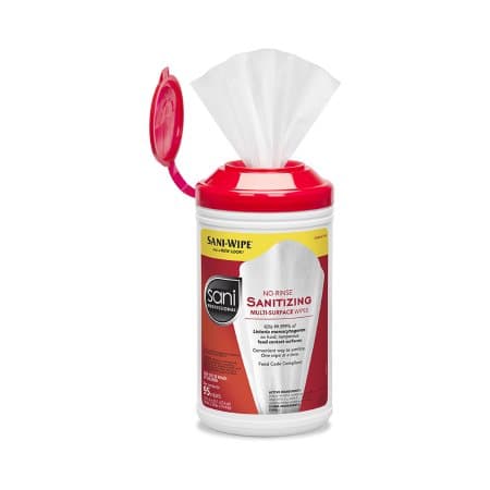 Sani Professional No-Rinse Sanitizing Multi-Surface Wipes - Box of 95 - Image 1