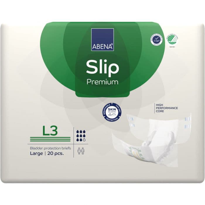 Abena Slip L3 Premium Brief, Large, Absorbency Level 3 - Package of 20 - Image 1