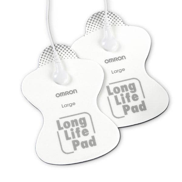 Omron Long Life Pads Electro Therapy Pain Relief TENS Unit, 4-3/4" x 3" - Box of 2 - Image 1