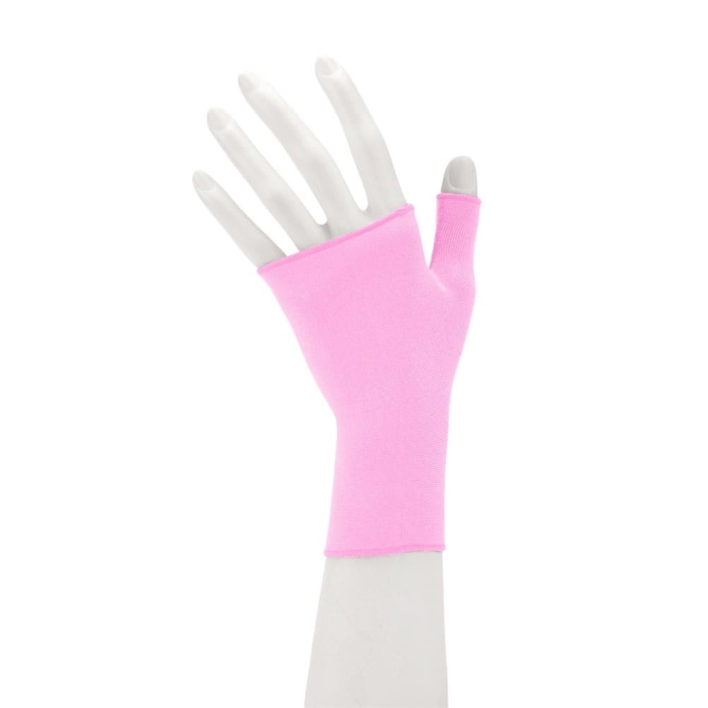 Juzo Soft Seamless Compression Gauntlet, Medium, Pink, 20-30mmHg, Left Hand - Image 1