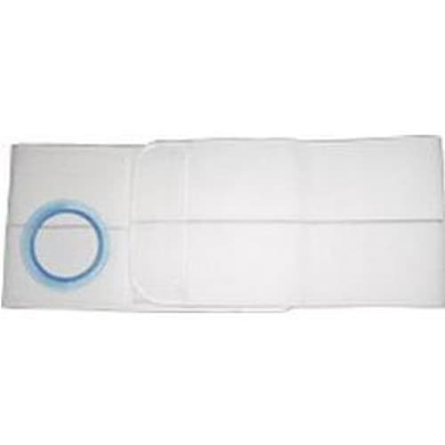 Nu-Hope 6" Regular Elastic Flat Panel Ostomy Support Belt, 2-3/4" White, Large - Each - Image 1