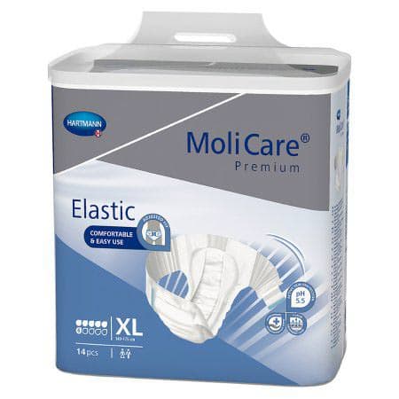 MoliCare Premium Elastic 6D Incontinence Briefs, Extra Large - Case of 56 - Image 1